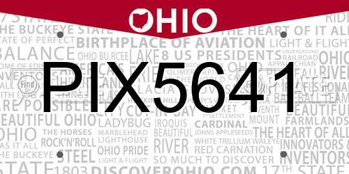 PIX5641 Ohio License Plate