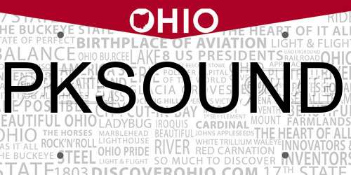 PKSOUND Ohio License Plate
