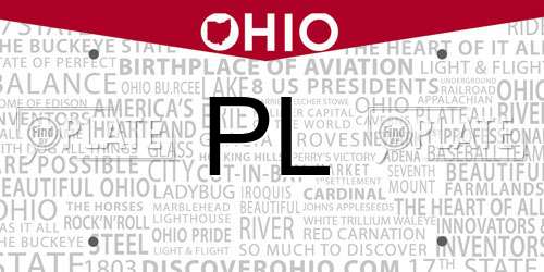 PL Ohio License Plate