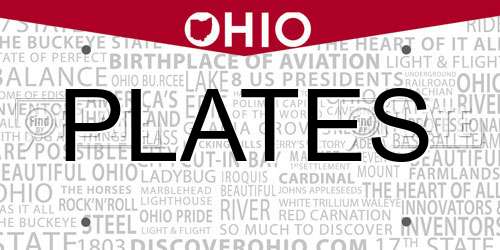 PLATES Ohio License Plate