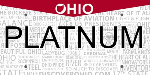 PLATNUM Ohio License Plate