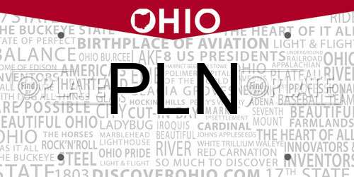 PLN Ohio License Plate