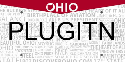 PLUGITN Ohio License Plate