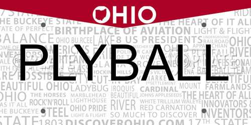 PLYBALL Ohio License Plate