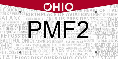 PMF2 Ohio License Plate