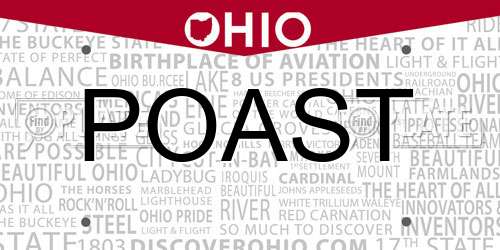 POAST Ohio License Plate