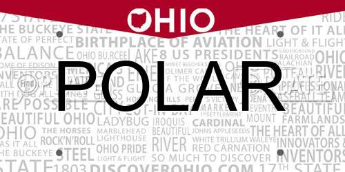 POLAR Ohio License Plate