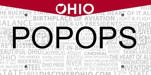 POPOPS Ohio License Plate