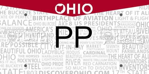 PP Ohio License Plate