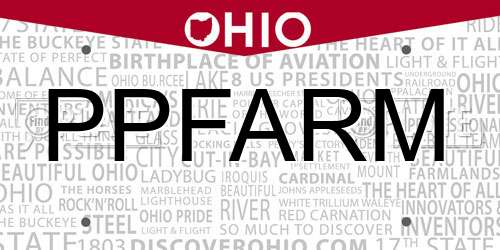 PPFARM Ohio License Plate