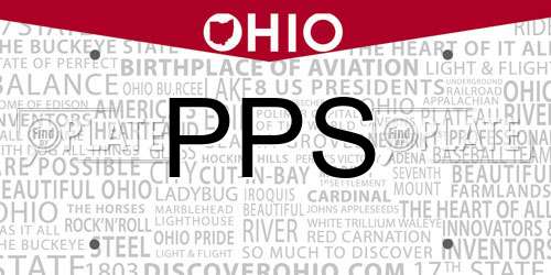 PPS Ohio License Plate