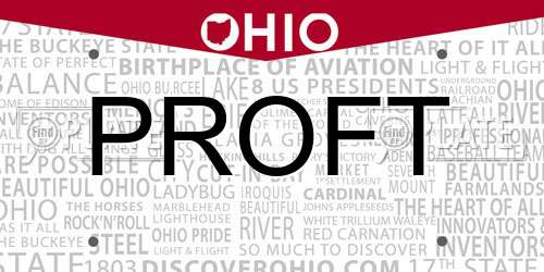 PROFT Ohio License Plate