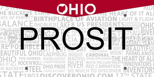 PROSIT Ohio License Plate