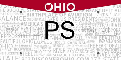 PS Ohio License Plate