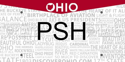 PSH Ohio License Plate