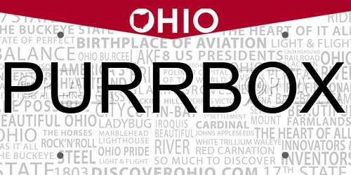 PURRBOX Ohio License Plate