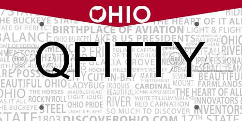 QFITTY Ohio License Plate