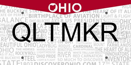 QLTMKR Ohio License Plate
