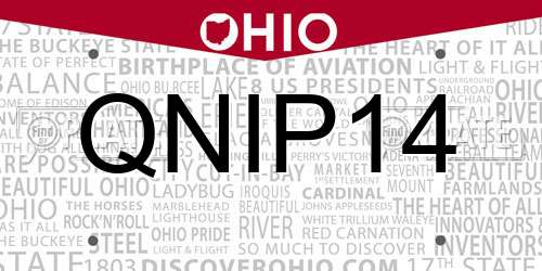 QNIP14 Ohio License Plate