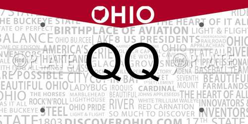 QQ Ohio License Plate
