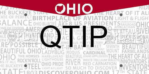 QTIP Ohio License Plate