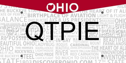 QTPIE Ohio License Plate