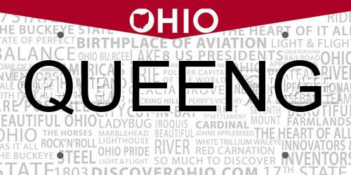 QUEENG Ohio License Plate