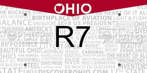 R7 Ohio License Plate