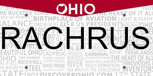 RACHRUS Ohio License Plate