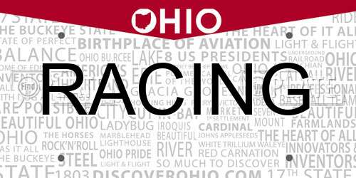 RACING Ohio License Plate