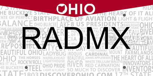 RADMX Ohio License Plate