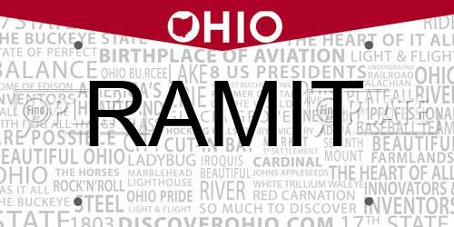 RAMIT Ohio License Plate