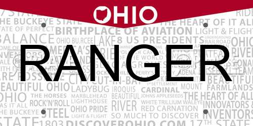RANGER Ohio License Plate