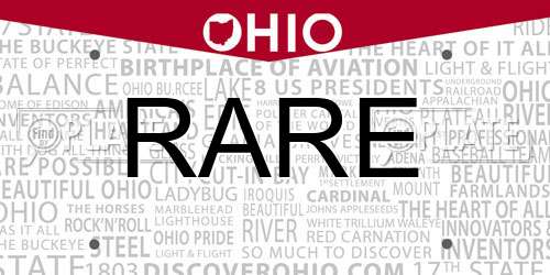 RARE Ohio License Plate