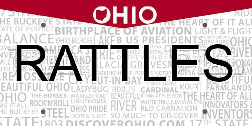 RATTLES Ohio License Plate