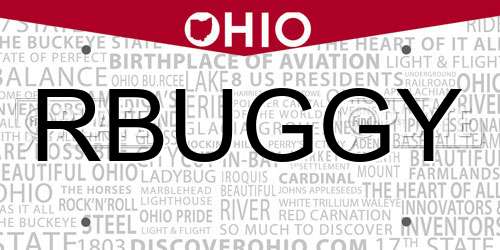 RBUGGY Ohio License Plate