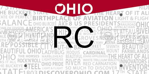 RC Ohio License Plate