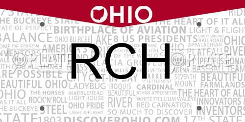 RCH Ohio License Plate