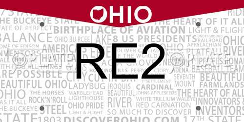 RE2 Ohio License Plate