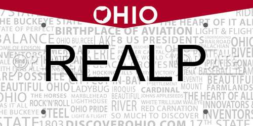 REALP Ohio License Plate