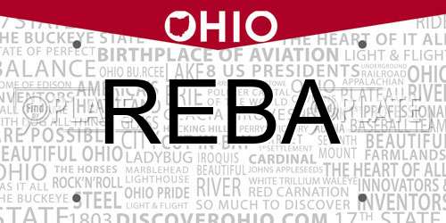 REBA Ohio License Plate