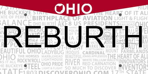 REBURTH Ohio License Plate