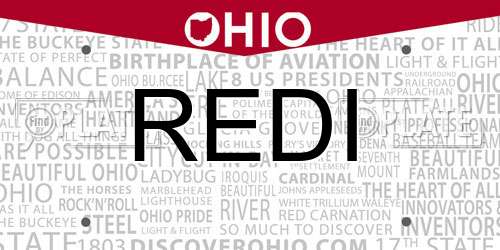 REDI Ohio License Plate