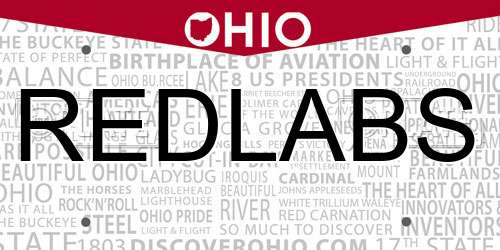 REDLABS Ohio License Plate