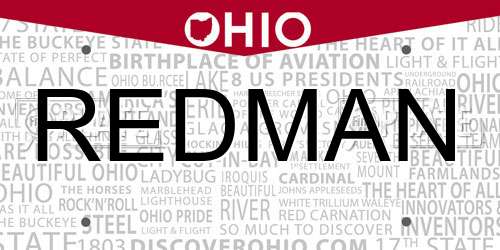 REDMAN Ohio License Plate