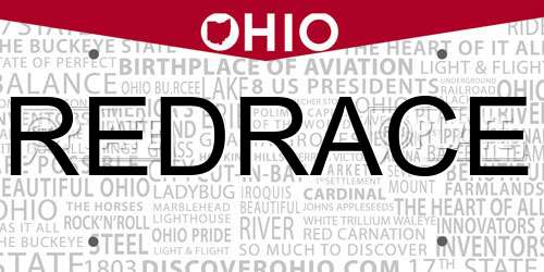 REDRACE Ohio License Plate