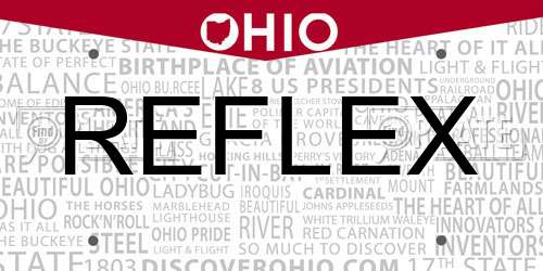 REFLEX Ohio License Plate