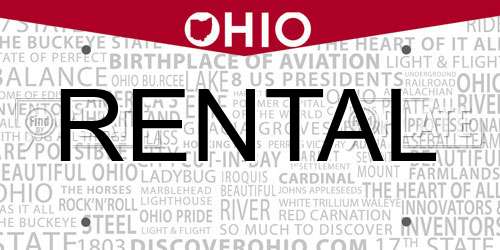 RENTAL Ohio License Plate