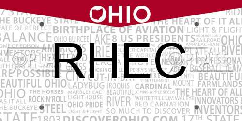 RHEC Ohio License Plate