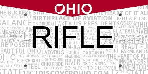 RIFLE Ohio License Plate